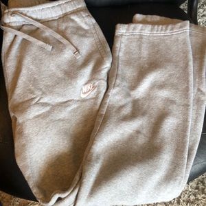 Grey Nike sweatpants